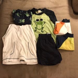 Boys Swimsuits Size 3-4! Coverup,shirts and frog